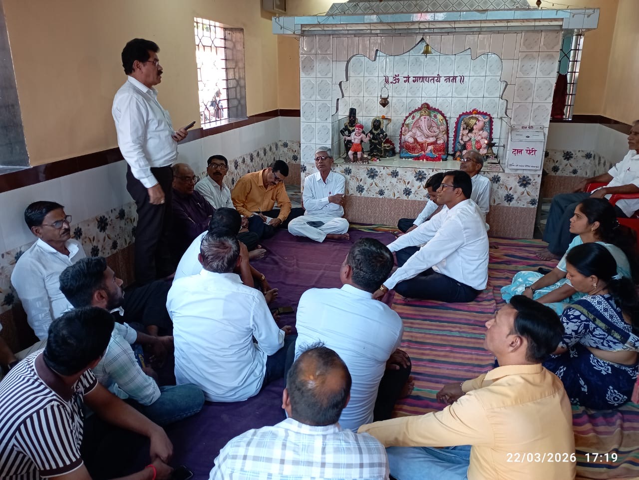 नागोठणे येथे रोहा तालुका कुंभार समाजाची बैठक; नवीन अध्यक्षांची निवड